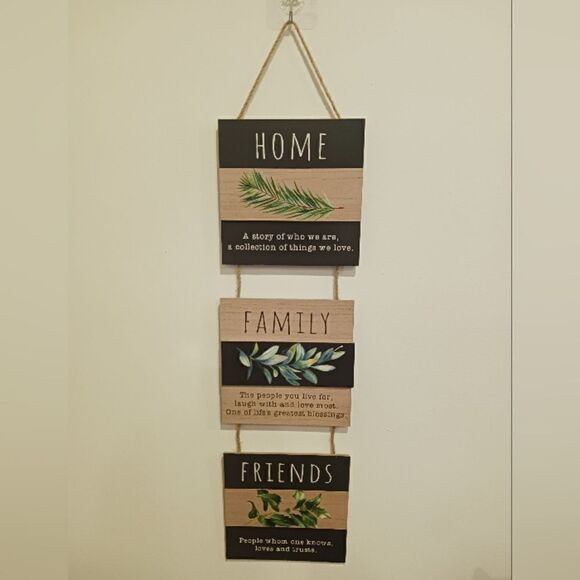 3 for $26 - Home Family Friends Decor Hanging Wall Door Sign - Picture 1 of 6